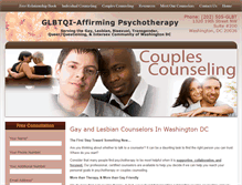 Tablet Screenshot of dcgaycouplestherapist.com